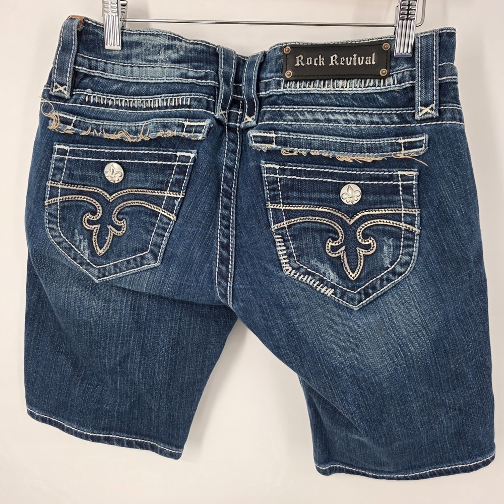 Rock Revival Blue Denim Shorts